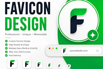 design a professional favicon for your website and brand