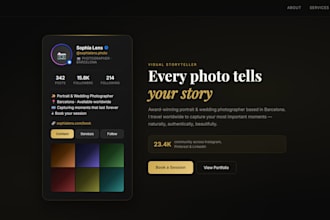 turn your instagram profile into a professional personal brand website