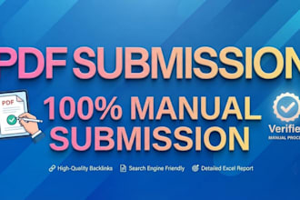 perform manual PDF submission for link building