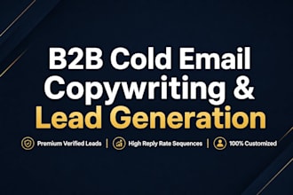 do b2b cold email copywriting and lead generation