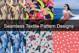 create seamless textile patterns and fabric print designs