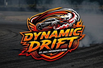 design a dynamic drift logo for your brand