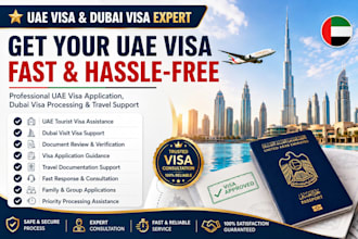 assist with uae visa application, dubai visa processing, and travel support