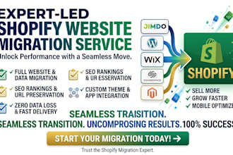 be your shopify website migration expert and transfer website ecommerce store