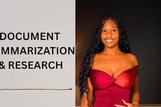 summarize documents and research papers