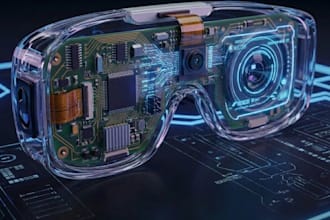 design ai smart glasses pcb with camera integration and embedded systems