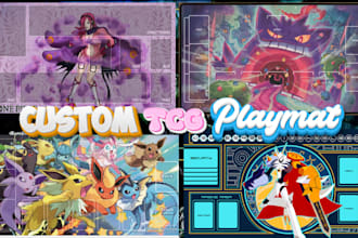 design premium custom playmat, tabletop map, gundam mtg one piece yugioh playmat