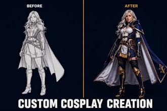 do 3d cosplay creation, wearable armor anime cosplay 3d mask cosplay props