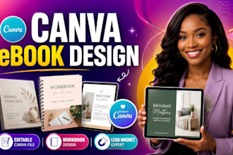 design canva ebook design, canva ebook formatting, canva workbook canva template