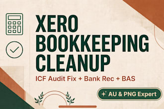 do xero bookkeeping and icf audit cleanup