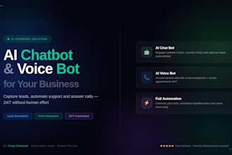 build an ai chatbot and voice bot for your business