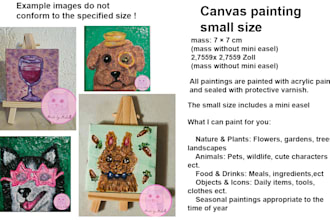 paint a painting on a canvas