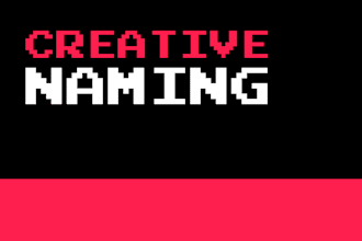 craft a unique and catchy brand name