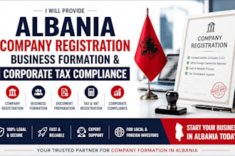provide albania company registration business formation and corporate tax