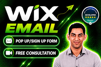 build wix email campaign with pop up form to drive sales