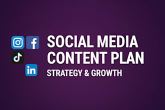 create a monthly social media content plan with captions