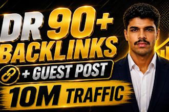 create high quality DR 90 backlinks best for all type of websites