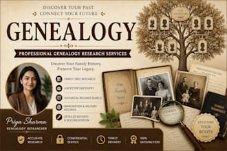 research your ancestry and create an accurate family tree