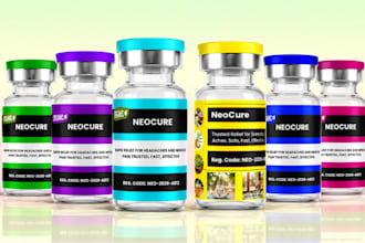 design supplement label design label peptide vial label design peptide label