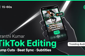 edit tiktok videos that go viral with jump cuts and beat sync