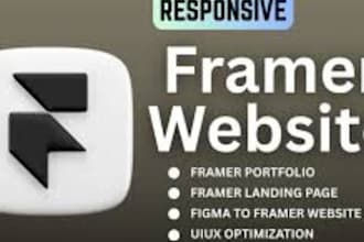 design framer website, redesign framer bug fixing framer landing page