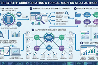 create a topical map to help increase your website SEO and topical authority