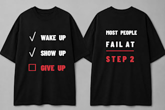 create unique streetwear typography t shirt design