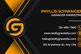 design a professional and modern business card