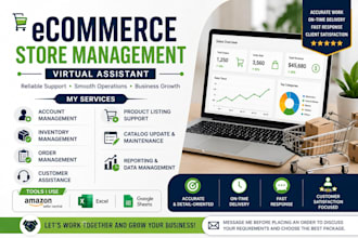 do professional product listing and catalog management for your ecommerce