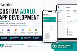 build an adalo app, mvp, crm, client portal and business app