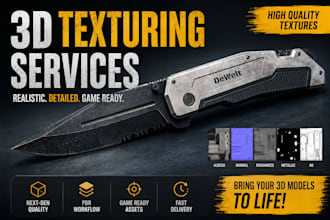 texture hard surface models for games and cinematics