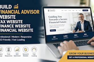 build financial advisor website tax website finance website financial website