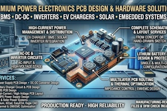 design power supply pcb, battery charger, bms, dc dc converter circuit design