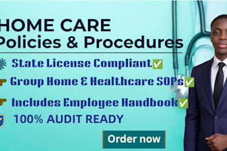write home care policy and procedure manual for healthcare license