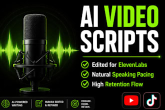 edit and rewrite chatgpt video scripts for elevenlabs ai voiceover
