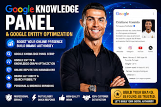 create verified google knowledge panel, knowledge graph and go0gle entity