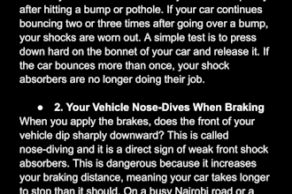 write an automotive car maintenance or repair guide for your website or blog