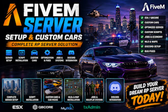 create custom fivem car, addon vehicle, handling, textures and server full setup