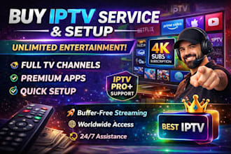 confige and add your iptv on tv smart