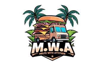 design glamorous logo for a food truck famous TV chef