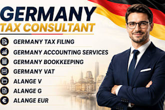 handle all your german tax filing and accountings, buchhaltung, bookkeeping, vat