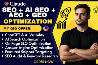 do complete SEO audit, ai optimization, keyword research and answer engine