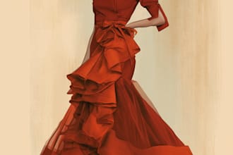 design fashion collection, fashion illustration