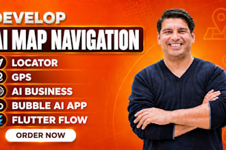 develop flutter flow ai map navigation locator gps ai business bubble ai app