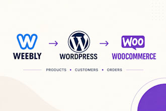 convert clone or migrate your weebly website to wordpress woocommerce website