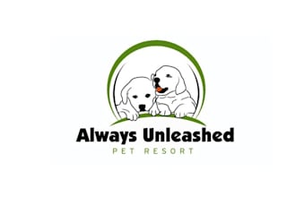 design amazing pet resort business logo