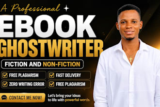 ghostwrite a professional self help ebook for amazon KDP or kindle publishing