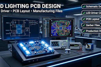 design led lighting pcb, led driver and pcb layout for manufacturing