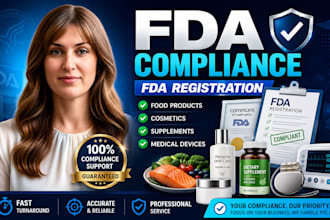 fda compliance, fda registration for food cosmetic, supplement or medical device
