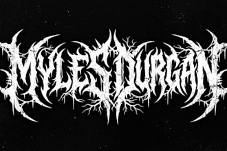design unique death metal, black metal, and grindcore logo